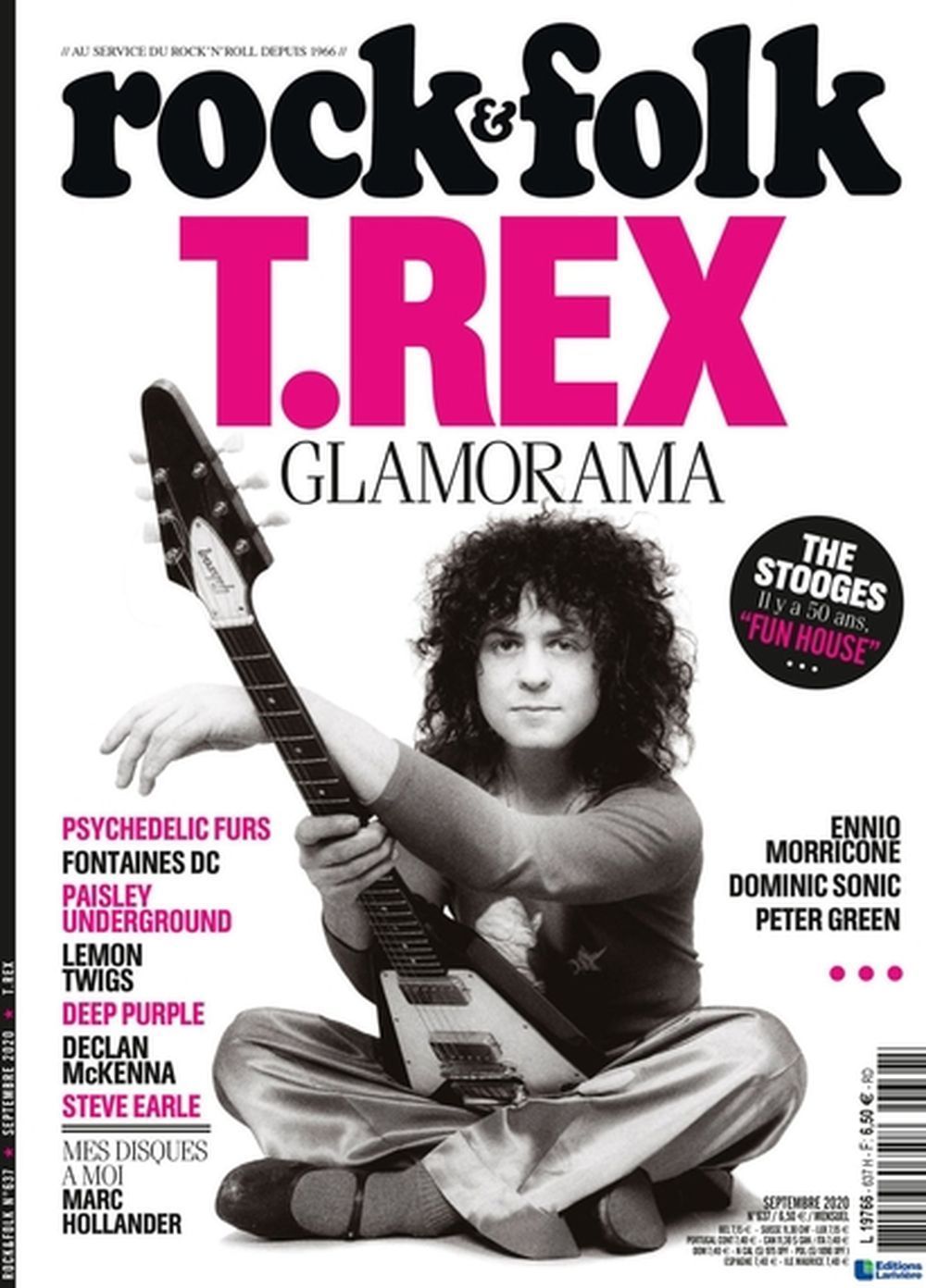 Rock & Folk Magazine France 2020 #637 T. Rex Édition originale