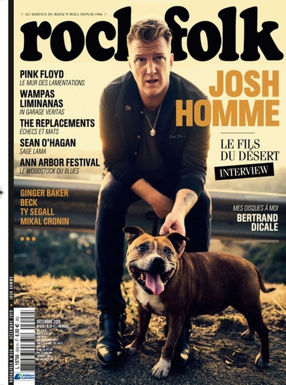 Rock & Folk Tijdschrift Frankrijk 2019 #628 Josh Homme Pink Floyd Originele uitgave