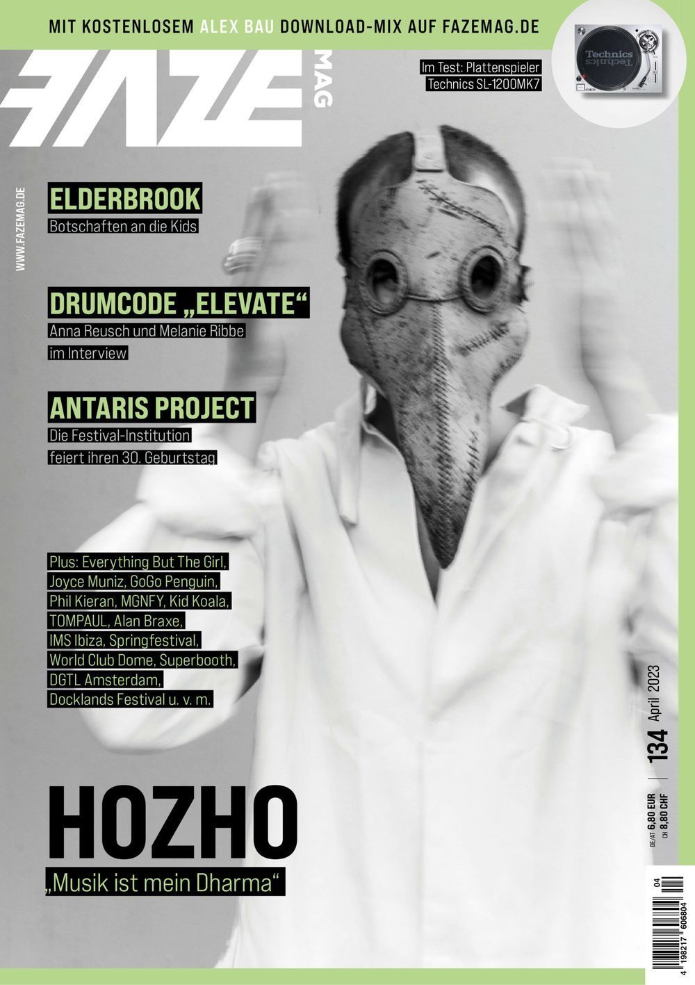 Faze Magasin Tyskland 2023 #134 Hozho Elderbrook Antaris Project Originalutgåva