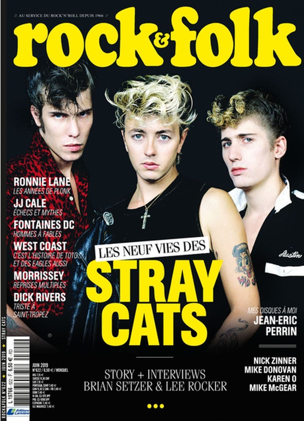Rock & Folk Magazine France 2019 #622 Stray Cats JJ Cale Dick Rivers Édition originale