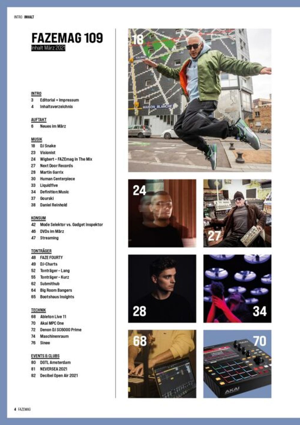Faze Lehti Saksa 2021 #109 DJ Snake Wigbert Martin Garrix Alkuperäinen painos