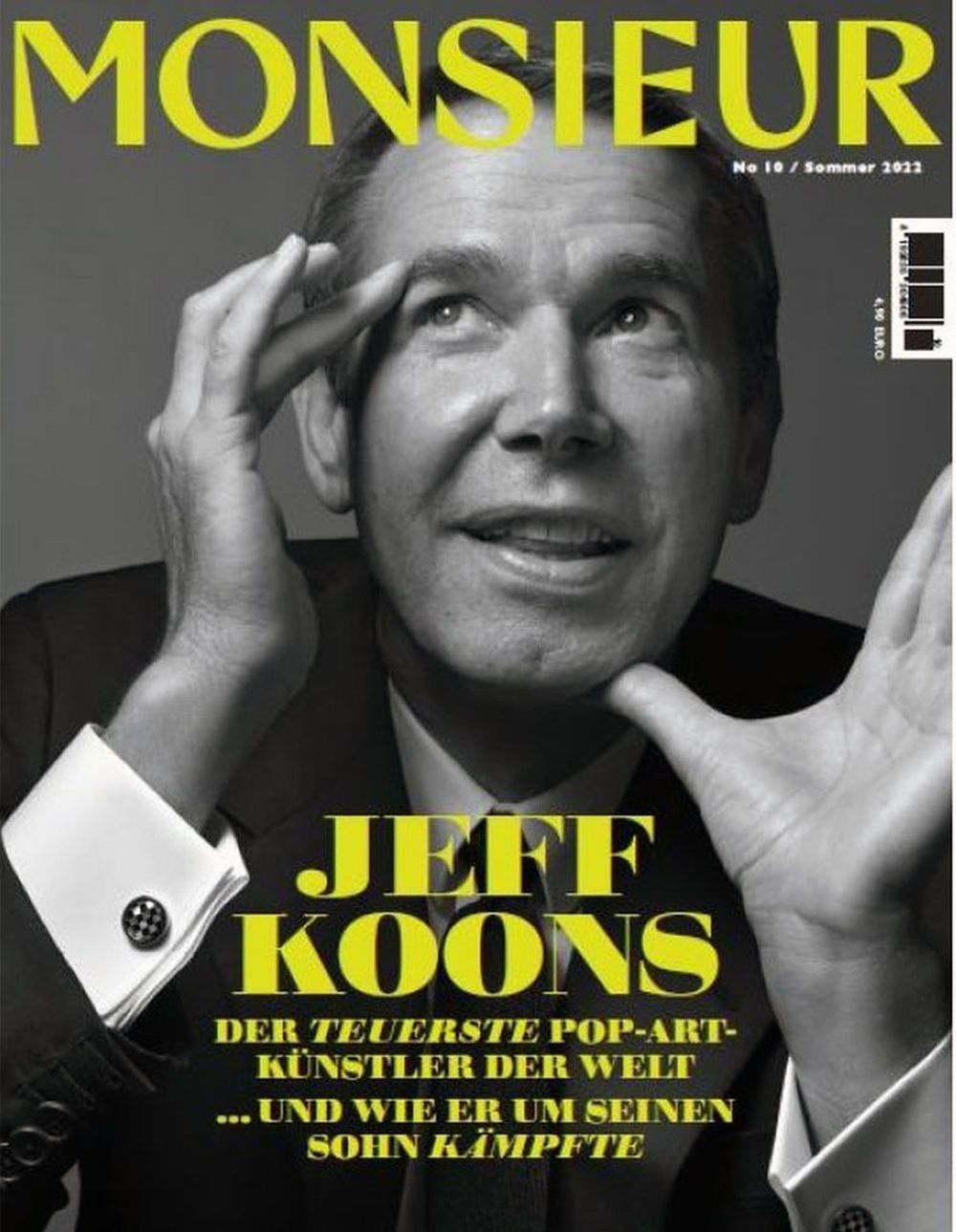 Monsieur Rivista Germania 2022 #10 Jeff Koons Edizione originale