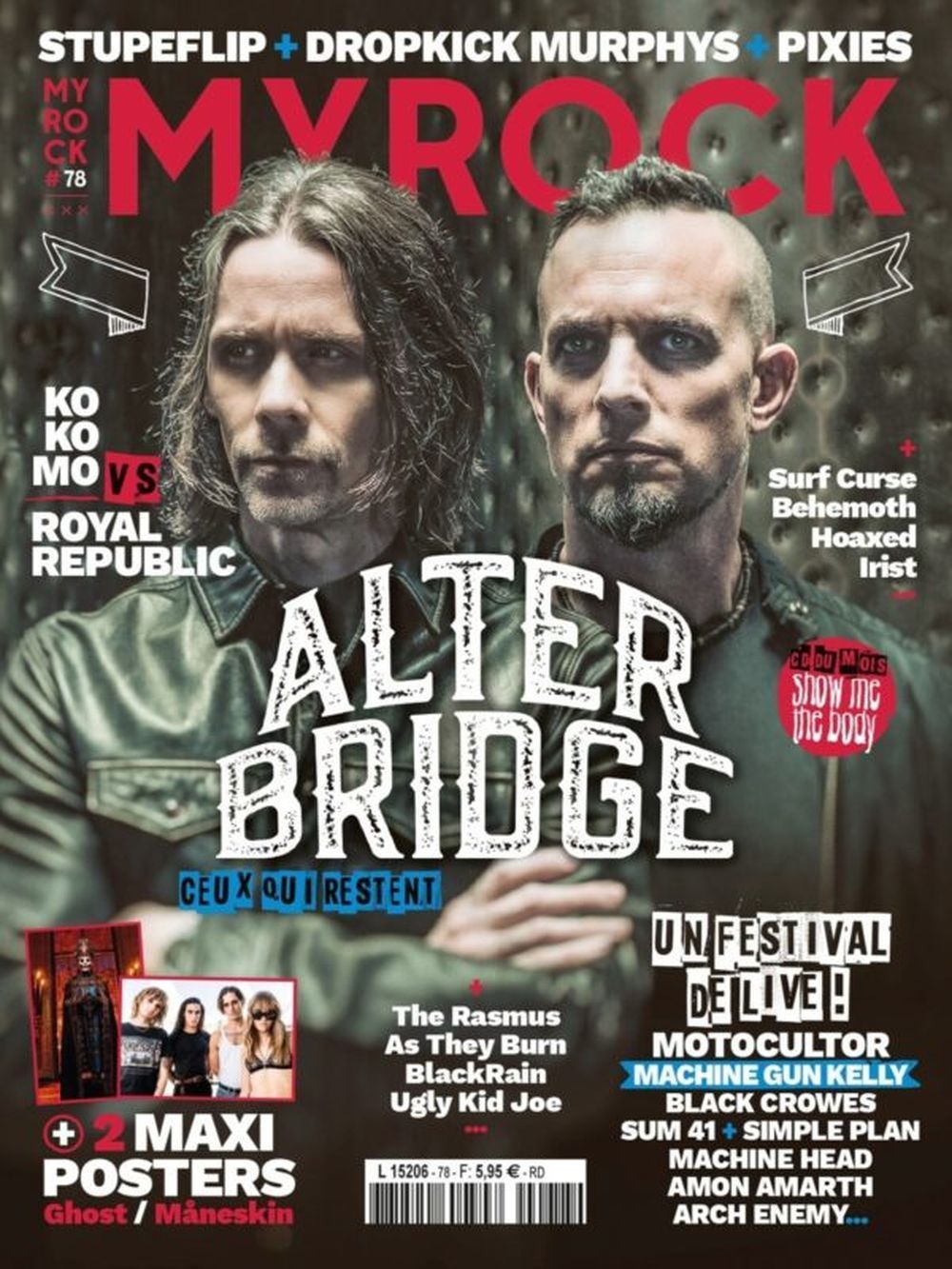 MyRock Magasin Frankrike 2022 #78 Alter Bridge Slipknot Ghost Maneskin Originalutgåva