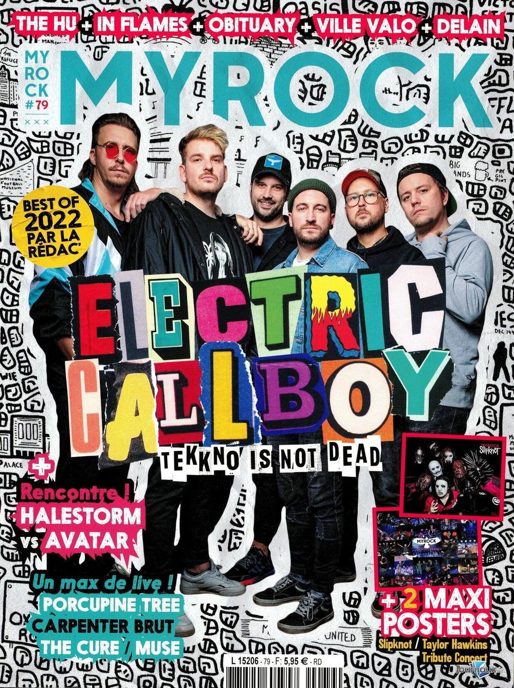 MyRock Revista França 2023 #79 Electric Callboy Slipknot Taylor Hawkins Edição original