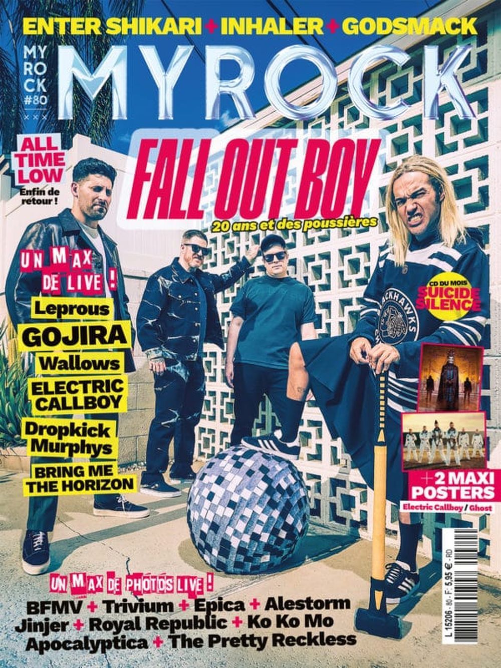 MyRock Magazine France 2023 #80 Fall Out Boy Callboy Ghost Leprous Gojira Édition originale