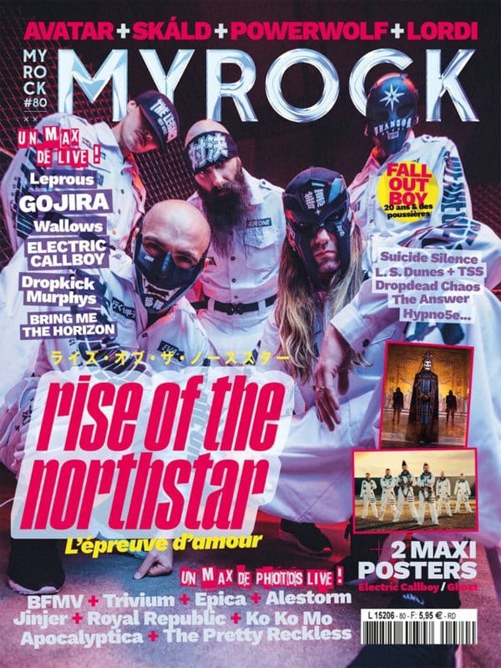 MyRock Rivista Francia 2023 #80 Rise Of The Northstar Callboy Ghost Leprous Gojira Edizione originale