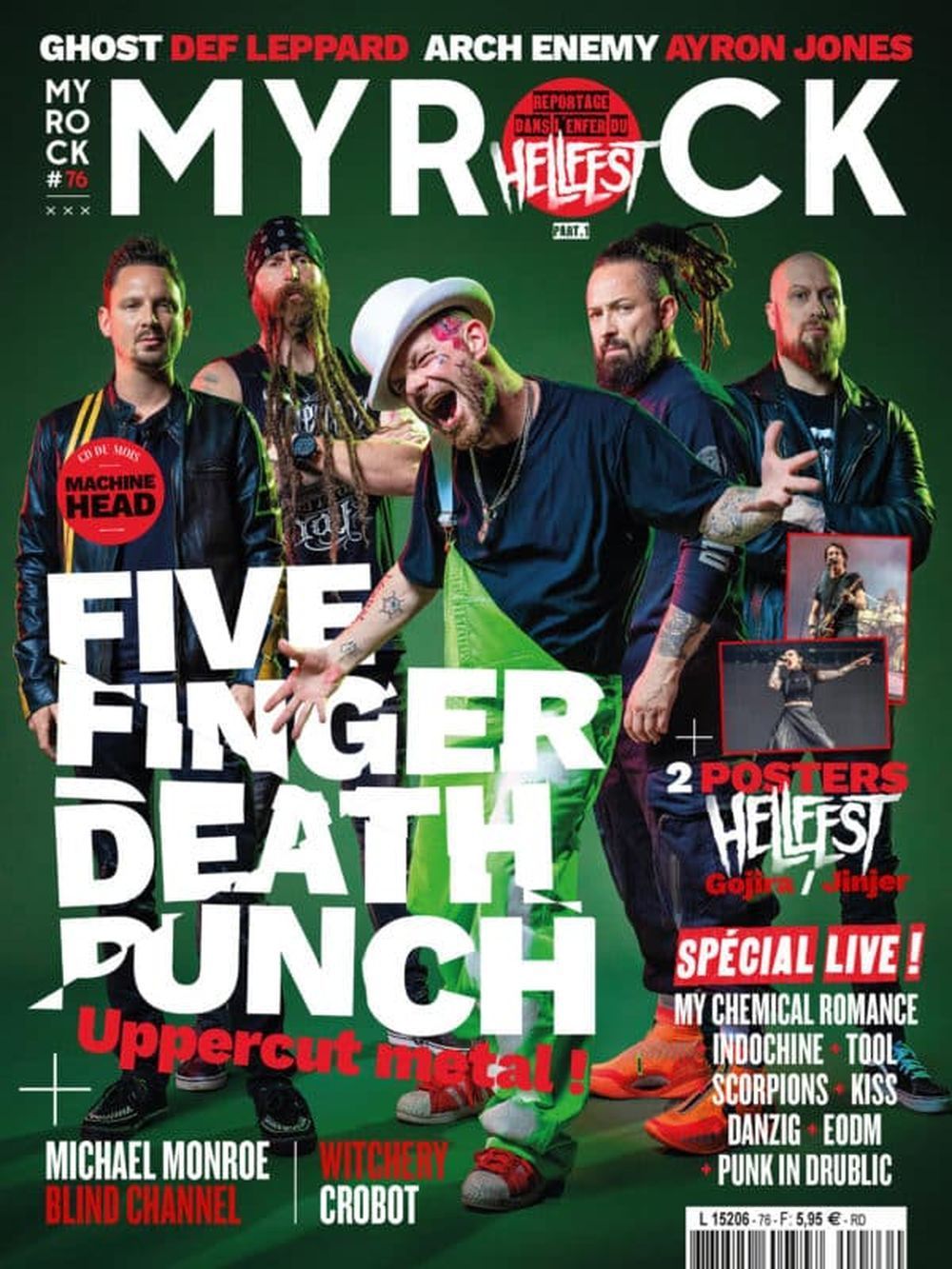 MyRock Magazin Frankreich 2022 #76 Five Finger Death Punch Gojira Jinjer Danzig EODM