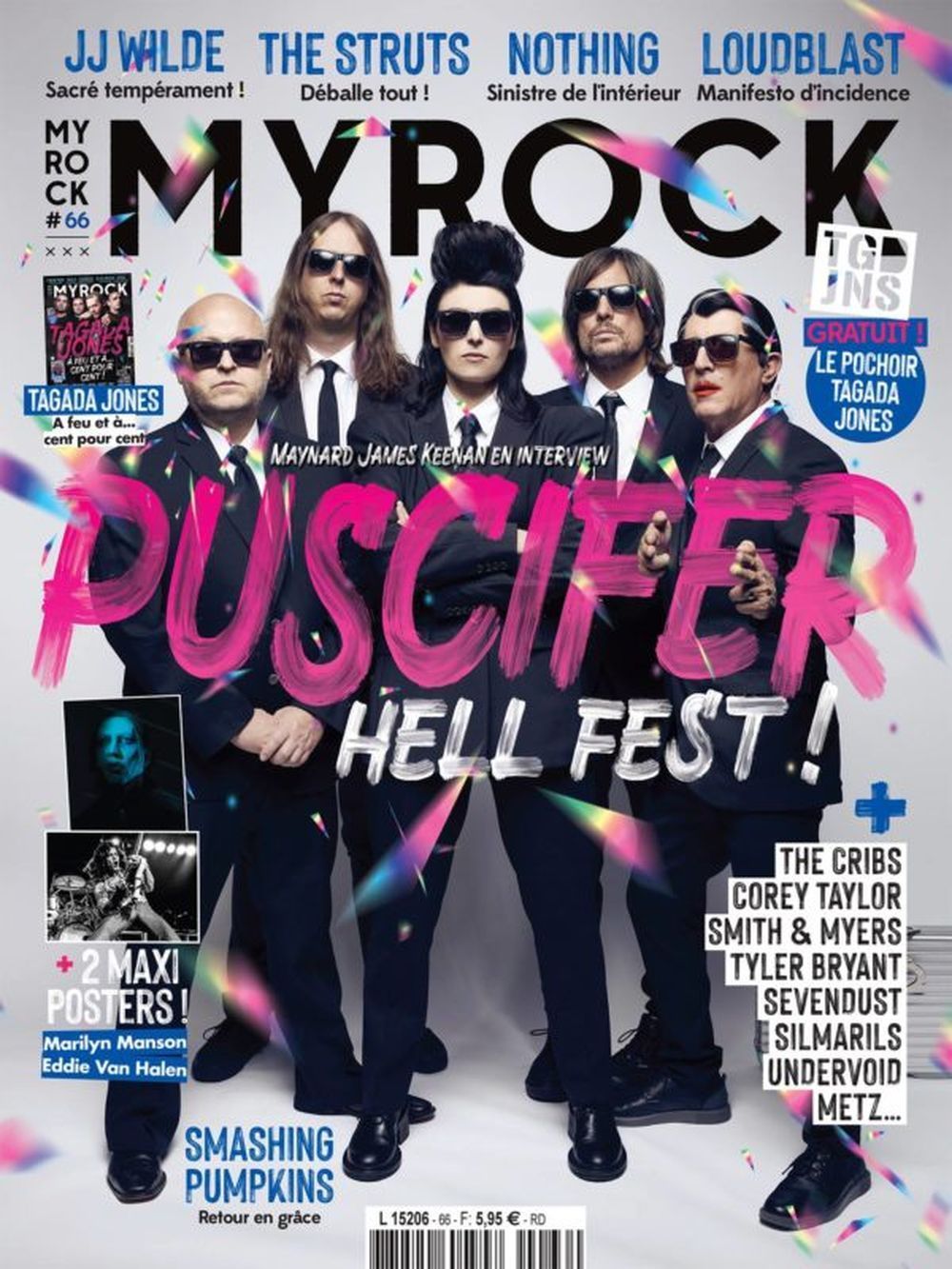 MyRock Magasin Frankrig 2020 #66 Puscifer Tagada Jones Smashing Pumpkins Originaludgave