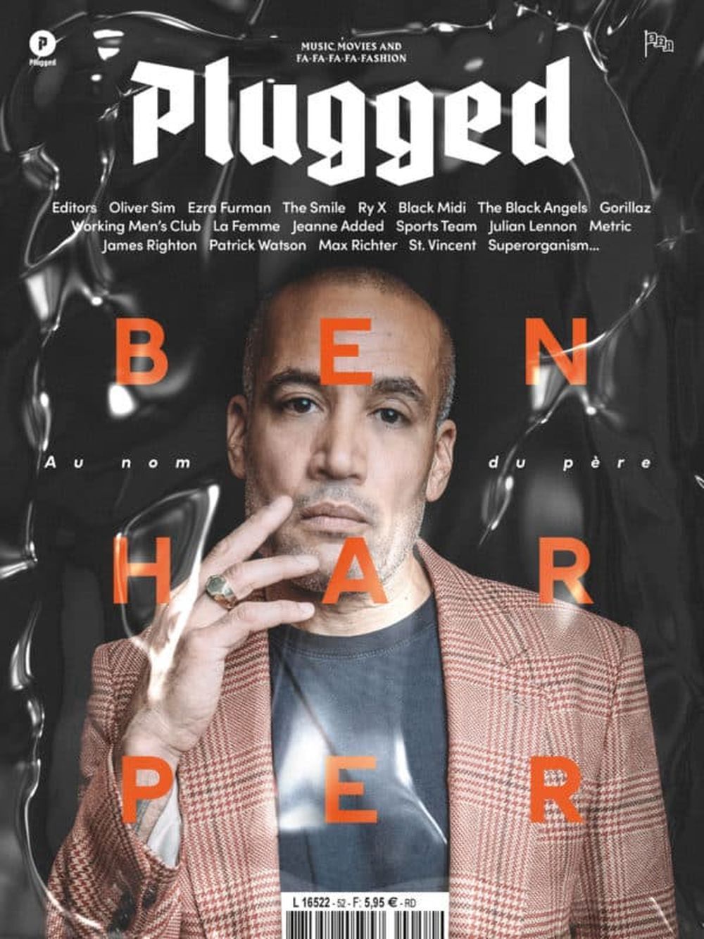 Plugged Magasin Frankrig 2022 #52 Ben Harper Oliver Sim Ezra Furman Originaludgave