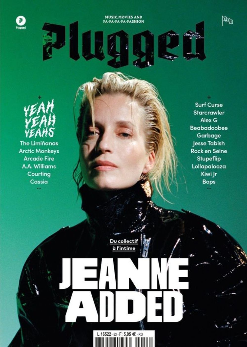 Plugged Rivista Francia 2022 #53 Jeanne Added Cassia Garbage Alex G Edizione originale