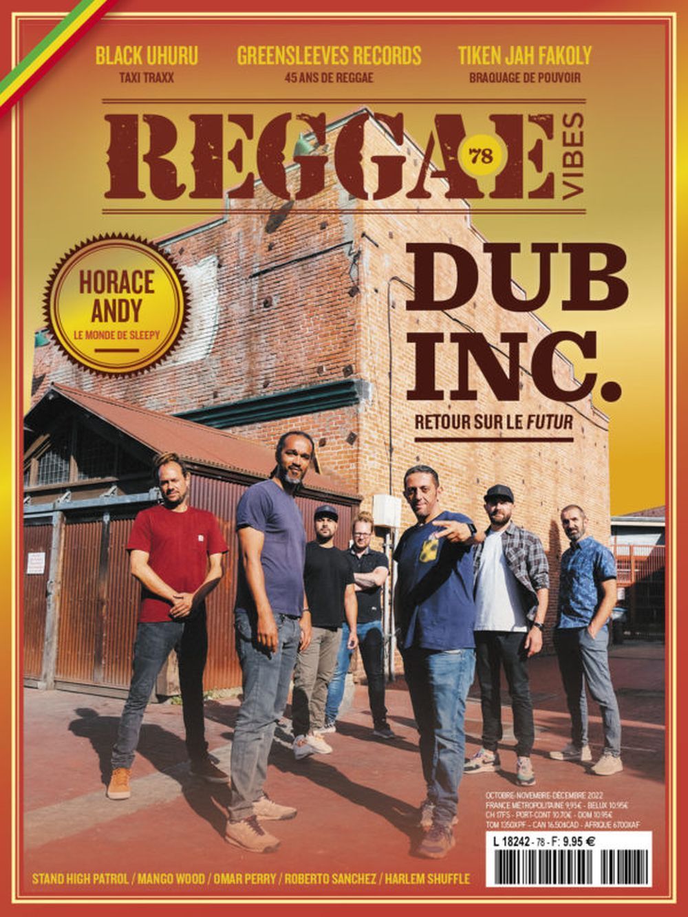 Reggae Vibes Magazine France 2022 #78 Horace Andy DUB INC Mango Wood Omar Perry Original Print Issue