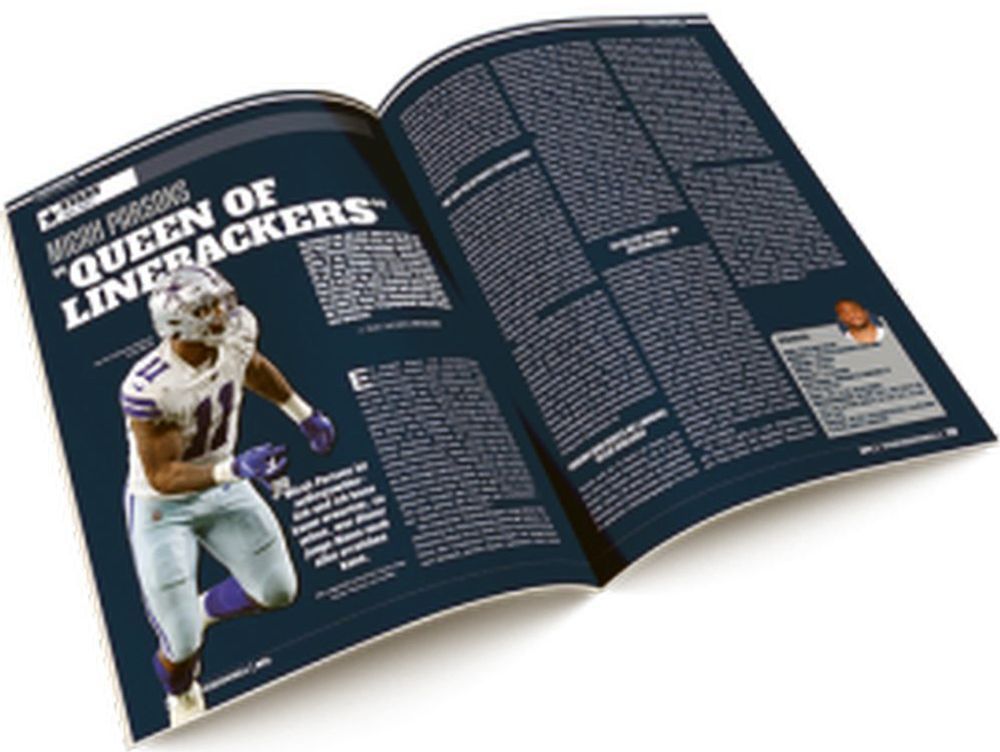 Touchdown Magasin Tyskland 2022 #64 Christian McCaffrey Micah Aaron Parsons Originalutgåva