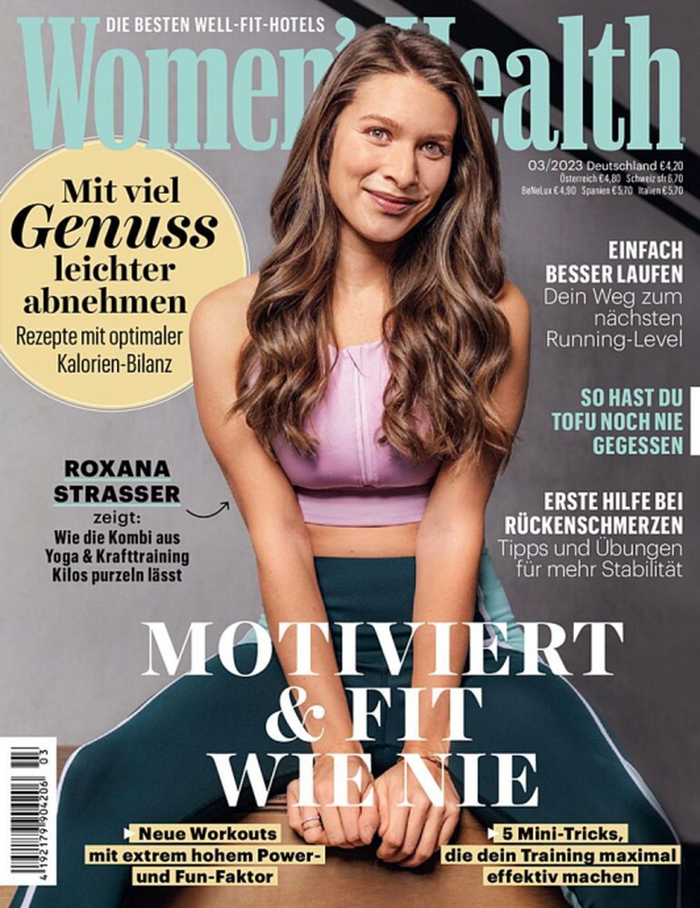 Womens Health Tijdschrift Duitsland 2023-03 – Roxana Strasser – Originele uitgave