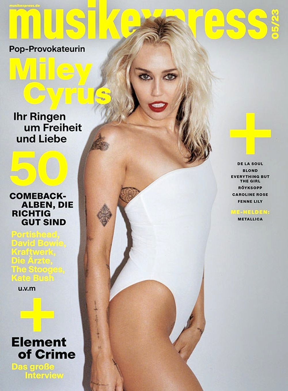 Musikexpress Magazin Deutschland 2023-05 Miley Cyrus Element Of Crime Metallica