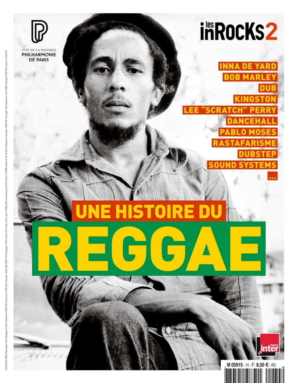 Les Inrocks HS Magazine France 2017 Bob Marley Original Print Issue