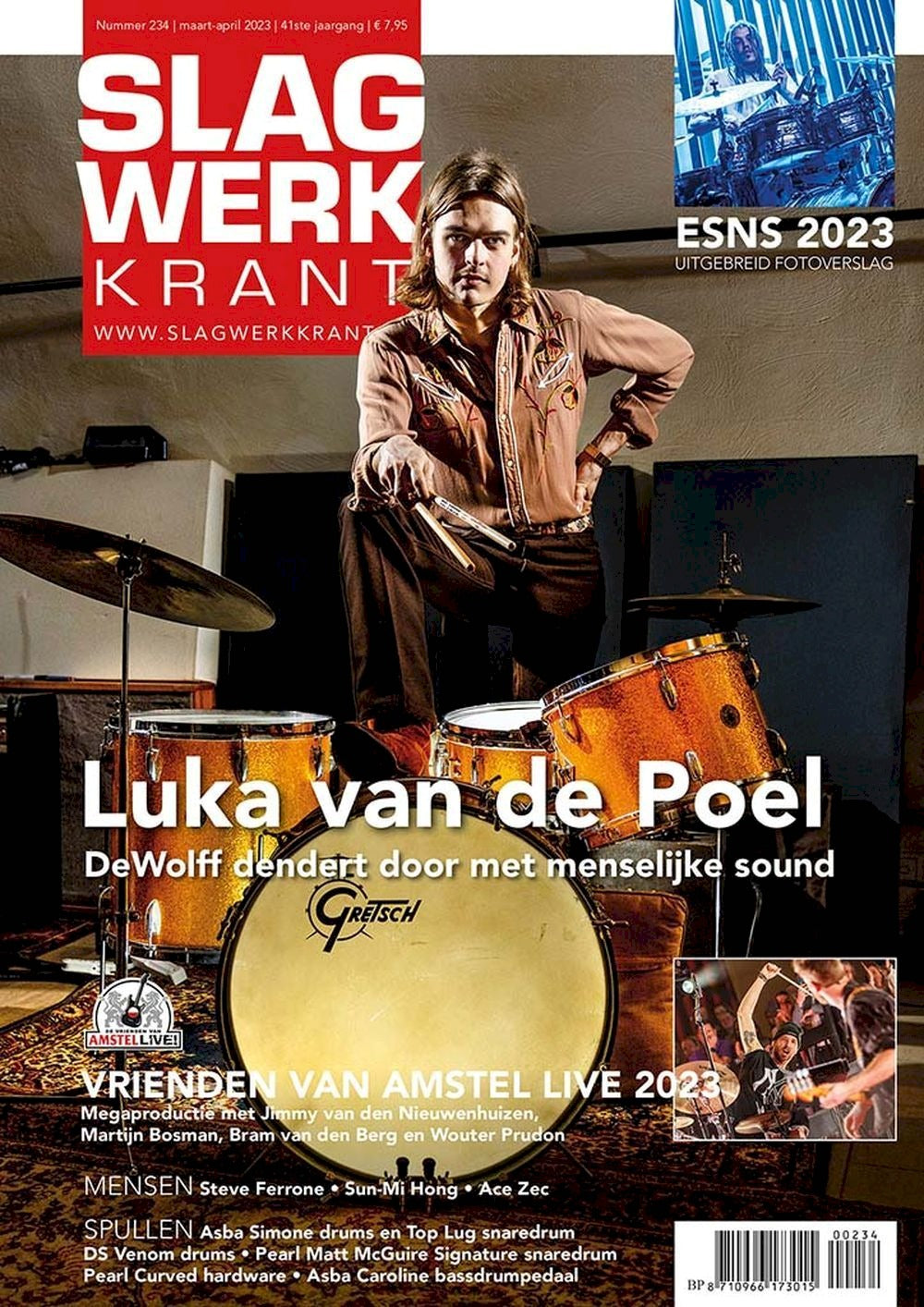 Slagwerkkrant Magazin Niederlande 2023 #234 Luka Van De Poel Steve Ferrone