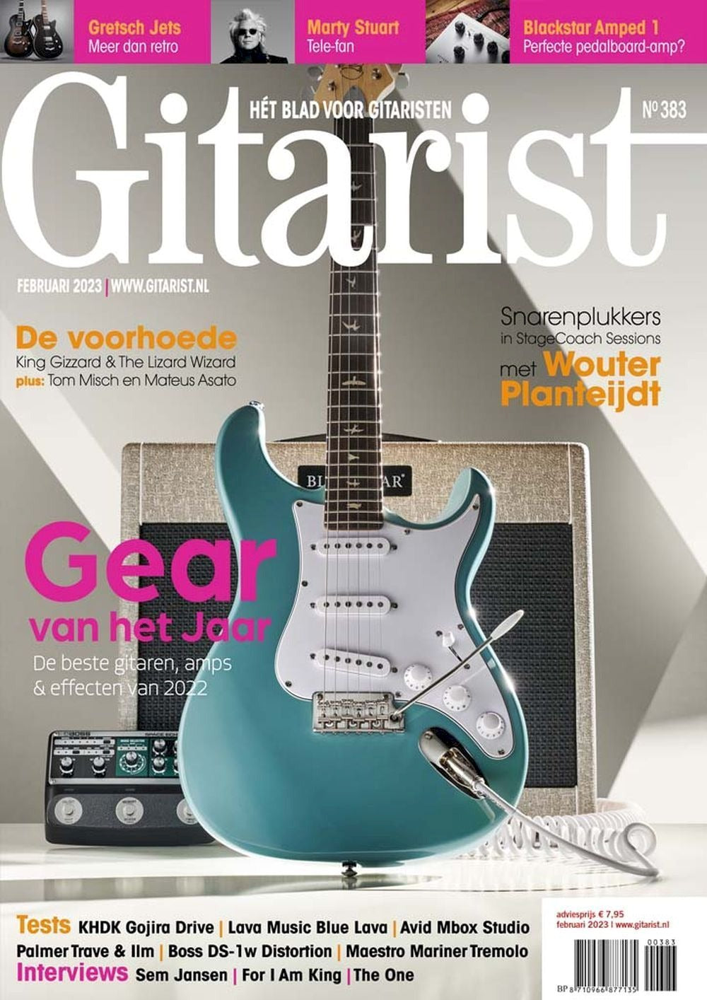 Gitarist Magasin Nederländerna 2023 #383 Marty Stuart Sem Jansen Originalutgåva