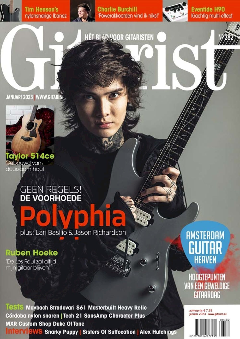 Gitarist Magazine Netherlands 2023 #382 Polyphia Lari Basilio Jason Richardson Original Print Issue