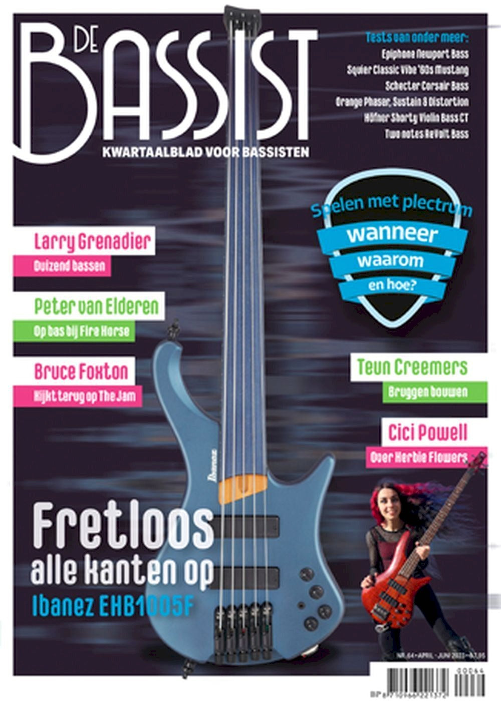 De Bassist Magazin Niederlande 2023 #64 Cici Powell Bruxe Foxton Larry Grenadier