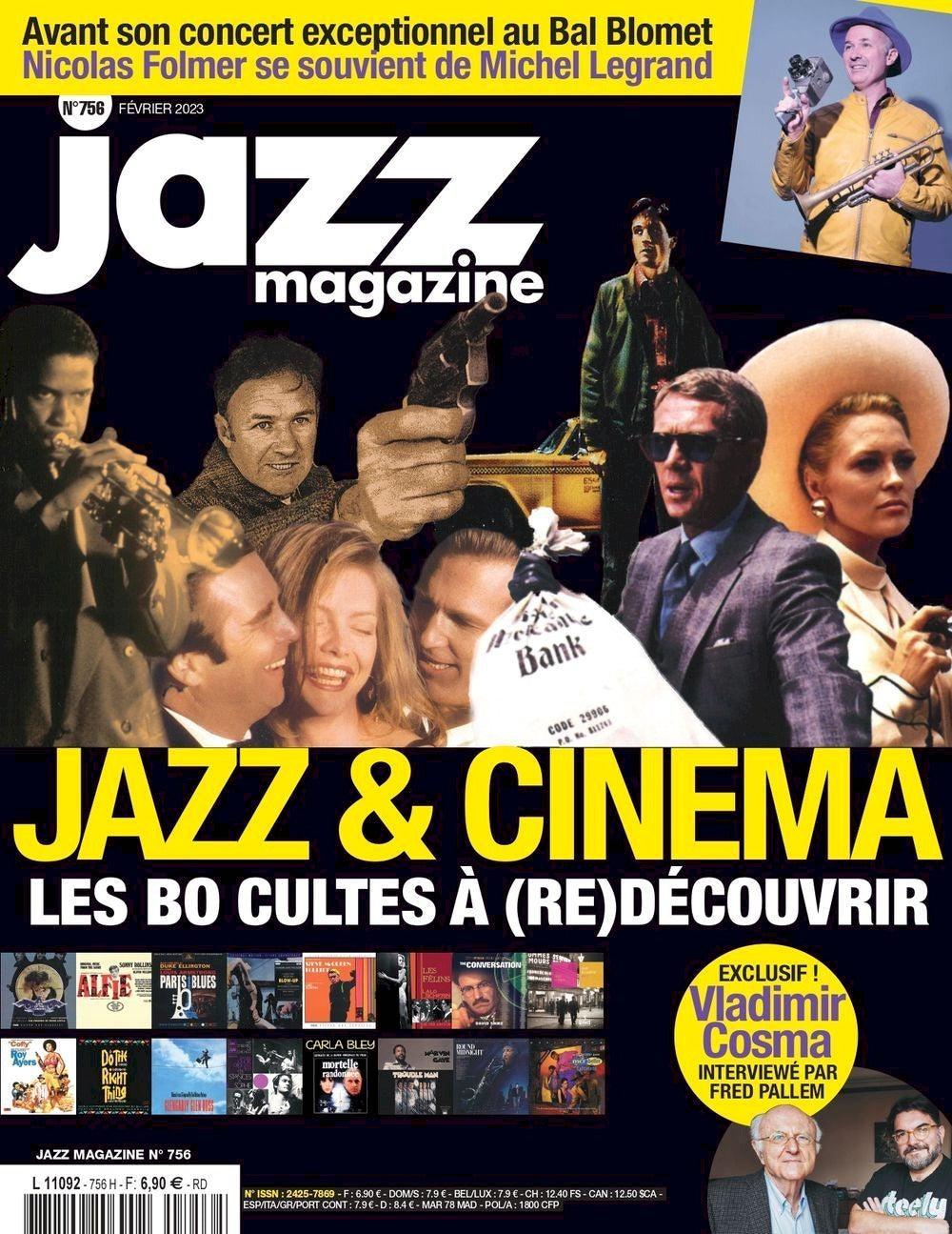 Jazz Magazin Frankreich 2023 #756 Nicolas Folmer Michel Legrand Vladimir Cosma