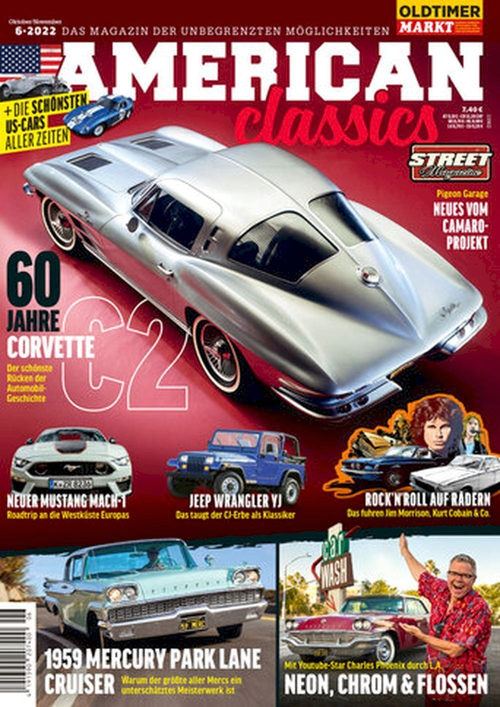 American Classic Magazin Deutschland 2021-06 Chevelle SS DeSoto Mustand Cobra Charles Phoenix