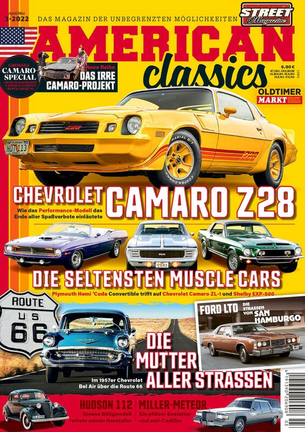 American Classics Magazin Deutschland 2022-03 Chevrolet Camaro Z28 Hudson 112