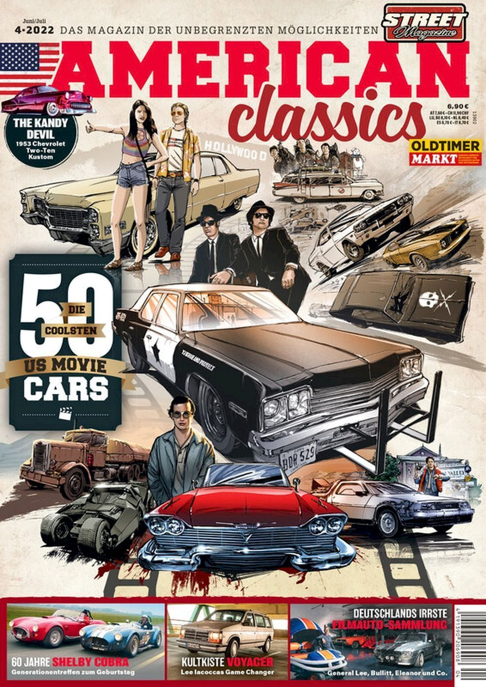 American Classics Magazin Deutschland 2022-04 Shelby Cobra Chrysler Voyager Kandy Devil