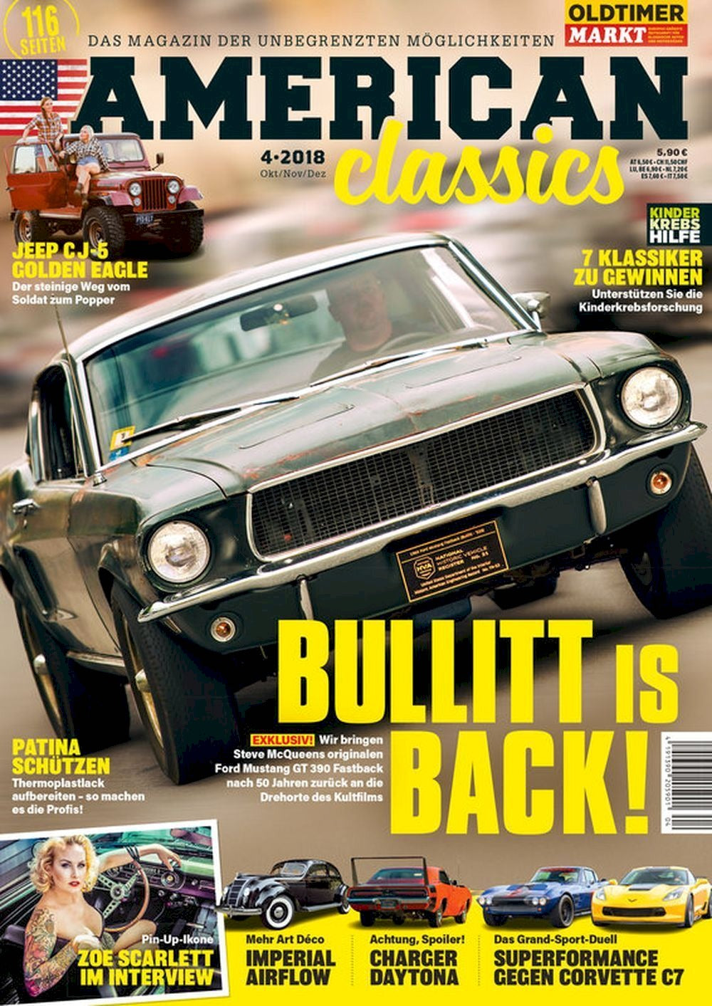 American Classic Magazin Deutschland 2018-04 Steve McQueen Zoe Scarlett