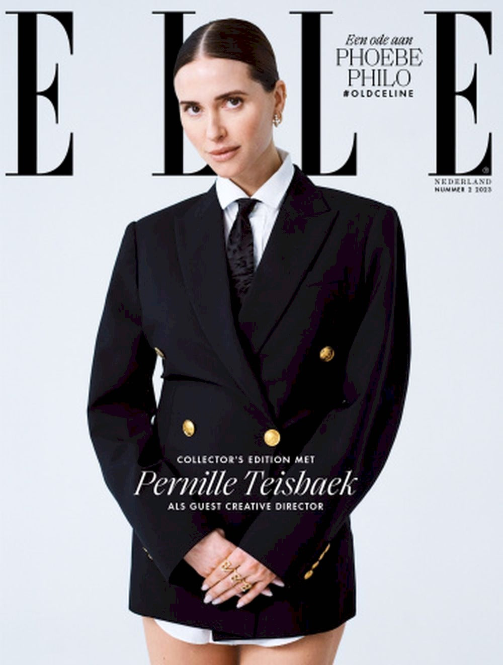 Elle Revista Países Bajos 2023-02 Pernille Teisbaek Phoebe Philo Edición original