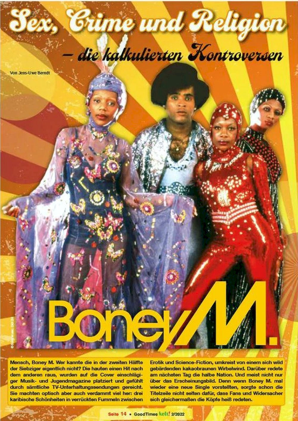 Kult Magasin Tyskland 2022 #26 Boney M Mark Spitz Farrah Fawcett Originalutgåva