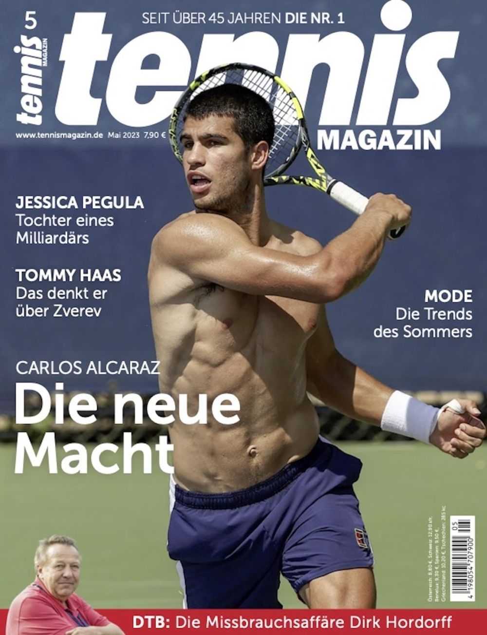 Tennis Magasin Tyskland 2023-05 Carlos Alcaraz Originalutgåva