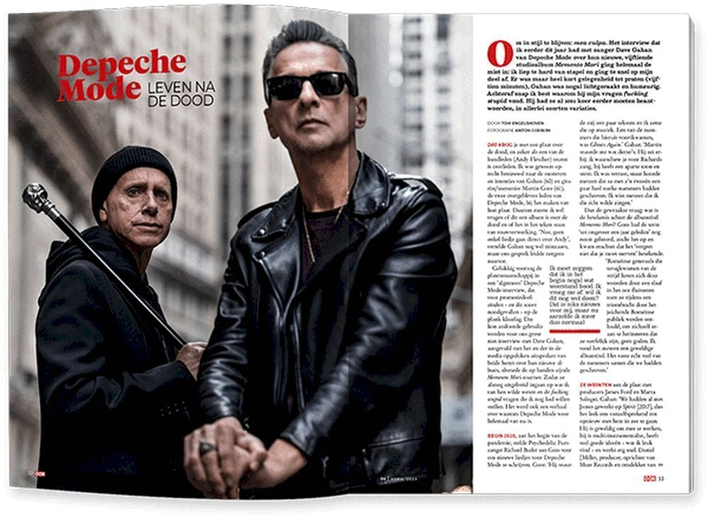 OOR Magazin Niederlande 2023-04 The National Depeche Mode Metallica Spinvis