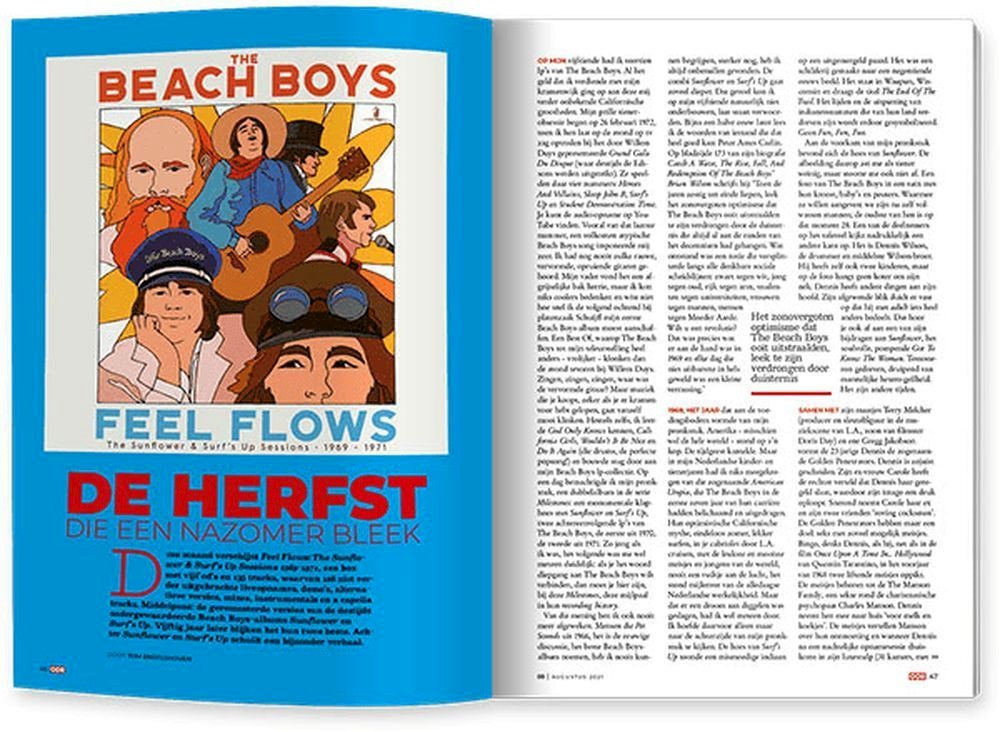 OOR Lehti Alankomaat 2021-08 Billie Eilish Beach Boys Jett Rebel Alkuperäinen painos