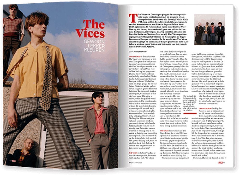 OOR Revista Países Bajos 2023-03 U2 The Edge The Beach Boys The Vices