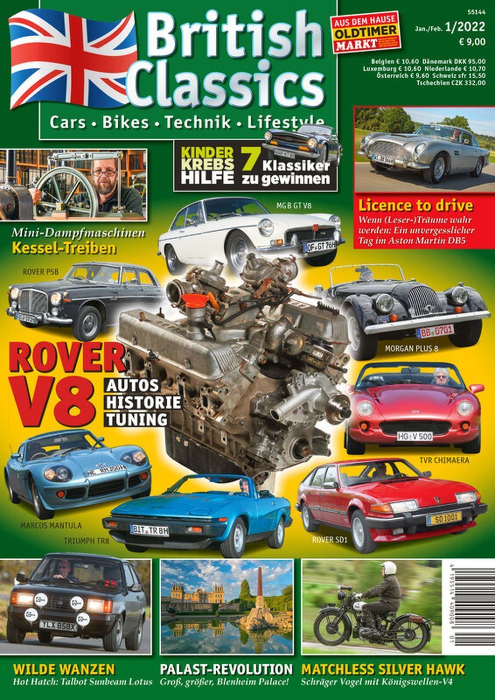 British Classics Magazin Deutschland 2022-01 Rover-V8 Matchless Silver Hawk