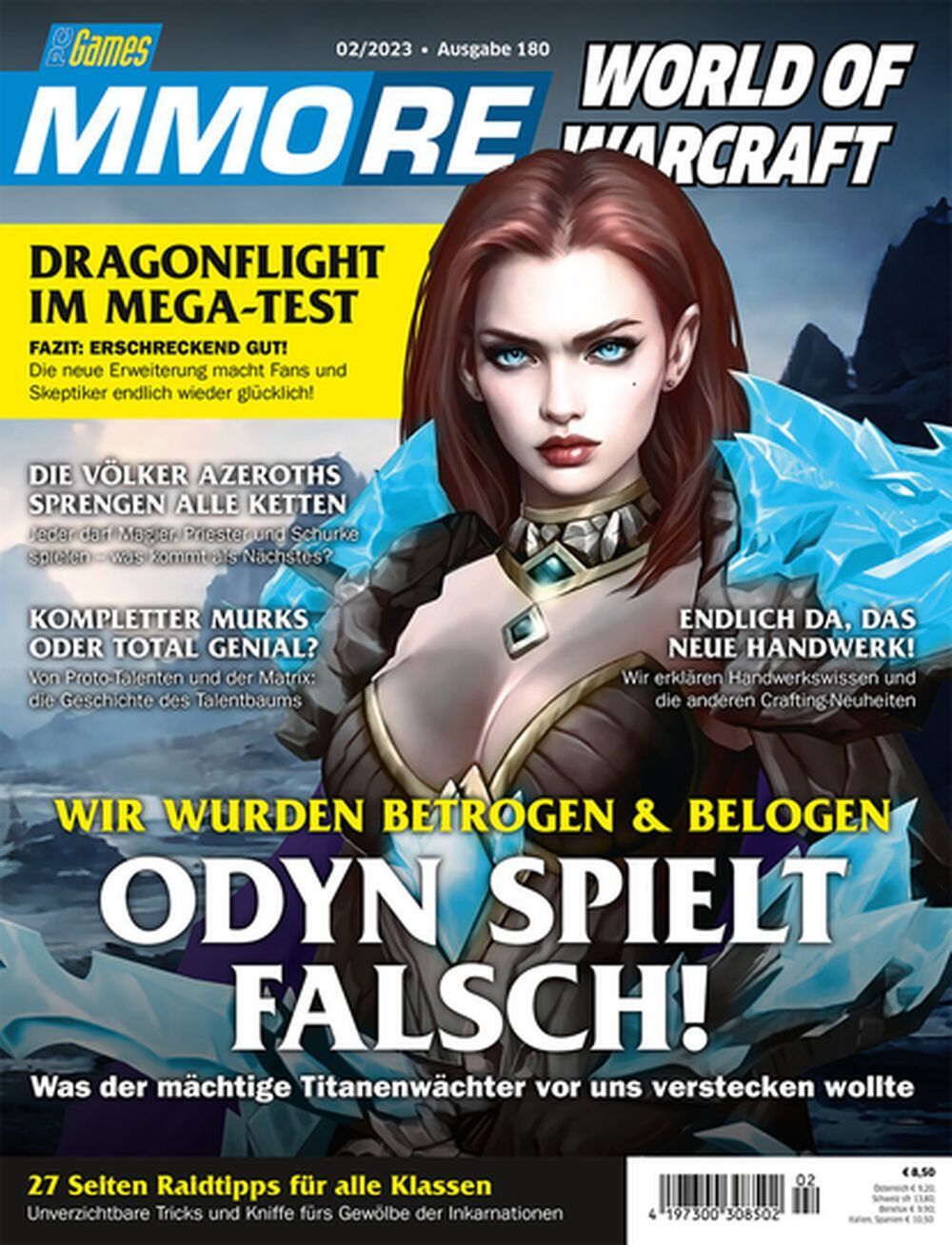PC Games Mmore Magasin Tyskland 2023-02 WoW Raszageth Dragonflight Originaludgave