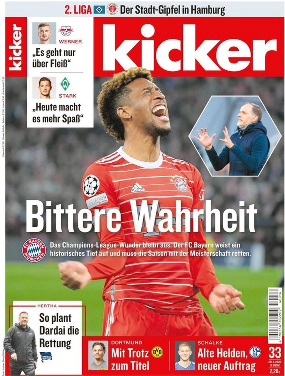 Kicker Magasin Tyskland 2023 Kingsley Coman Originaludgave