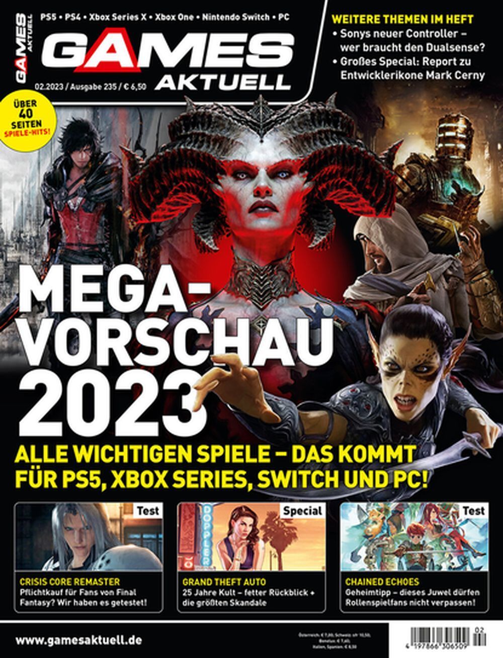 Games Aktuell Magazine Germany 2023-02 Original Print Issue