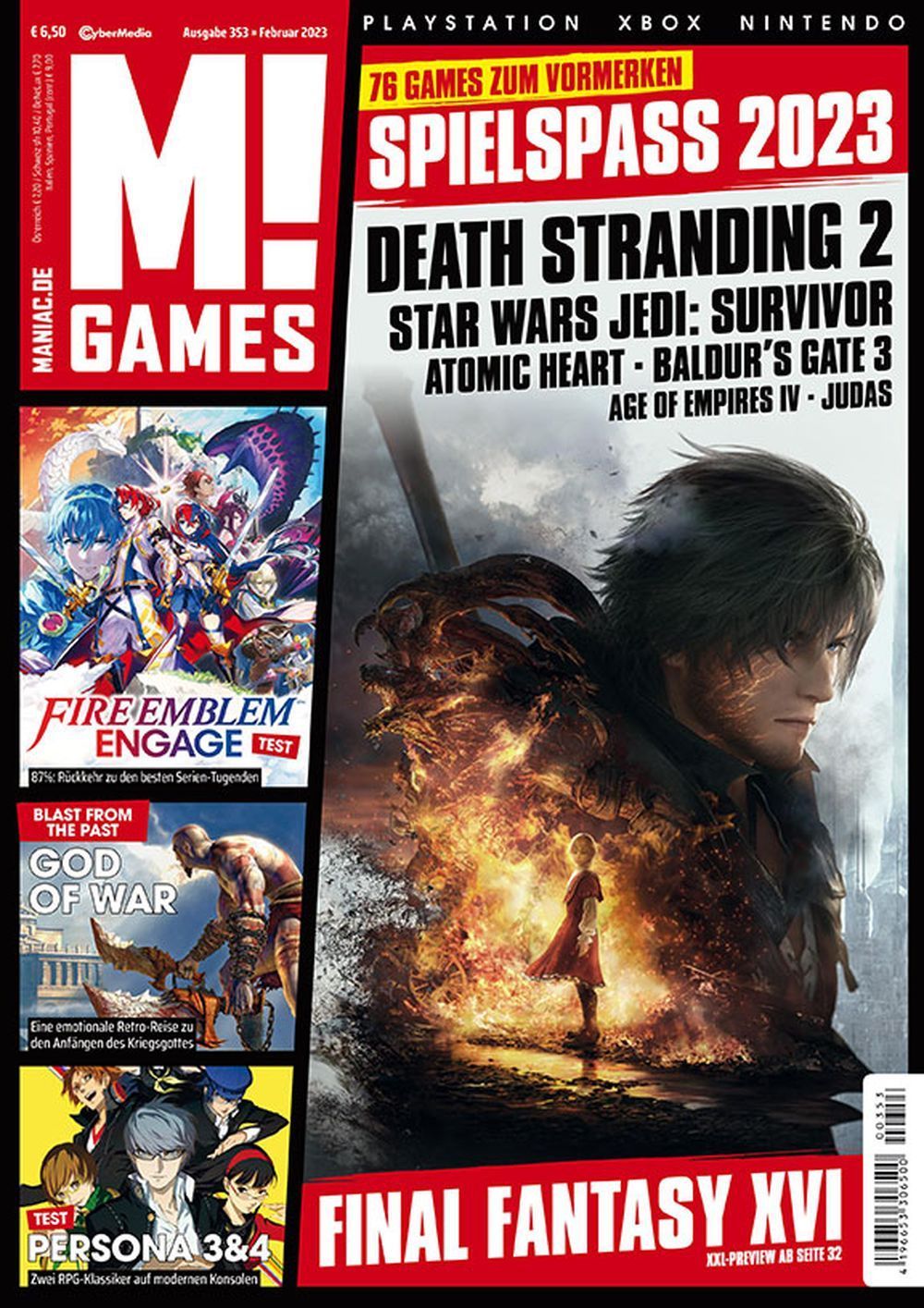 M Games Magazine Allemagne 2023 #353 Death Stranding Final Fantasy Fire Emblem