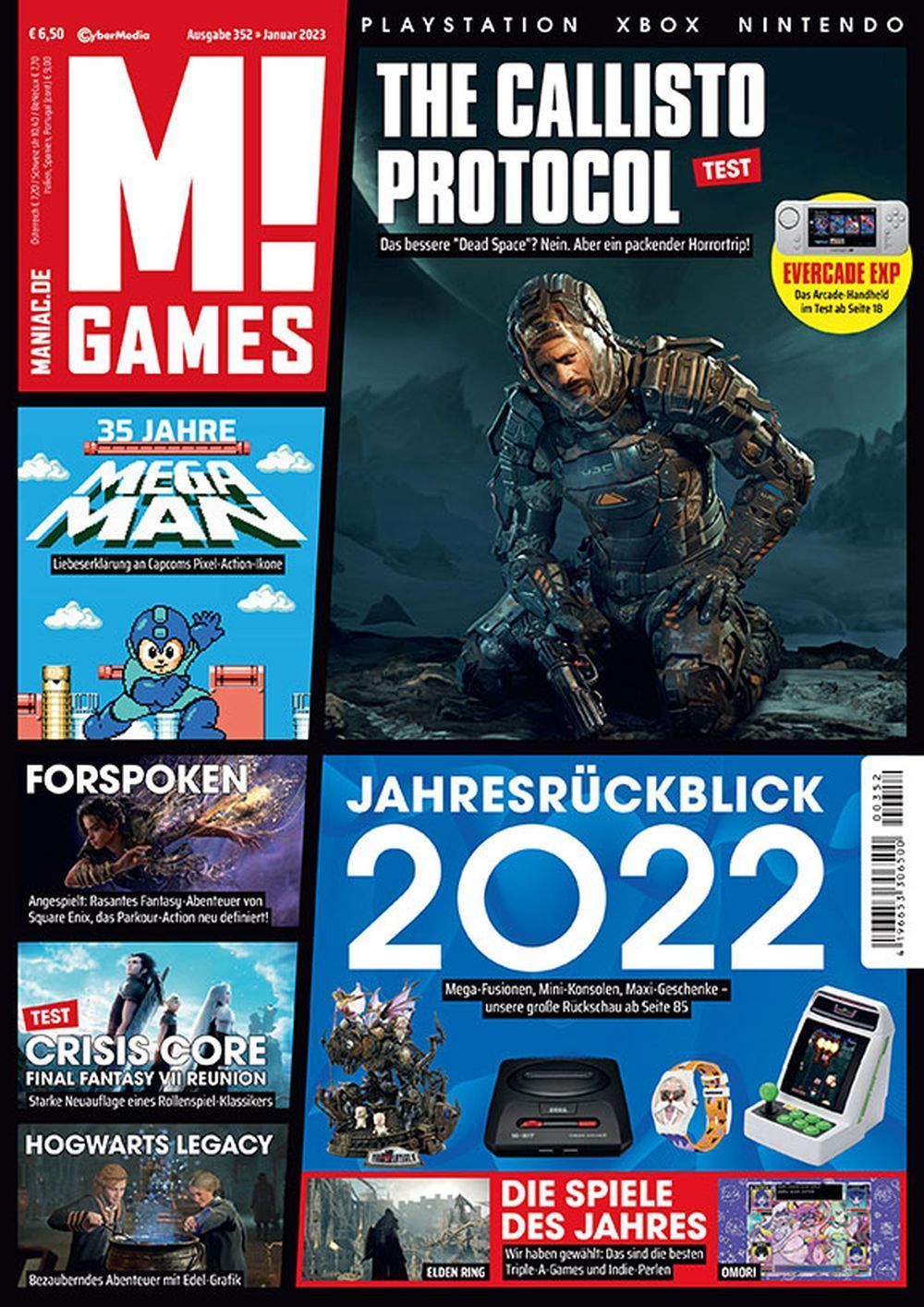 M Games Magazine Germany 2023 #352 Callisto Protocoll Forspoken Hogwarts