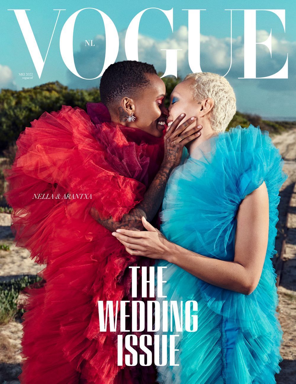 Vogue Magasin Nederländerna 2022-03 Nella Ngingo Arantxa Oosterwolde Originalutgåva