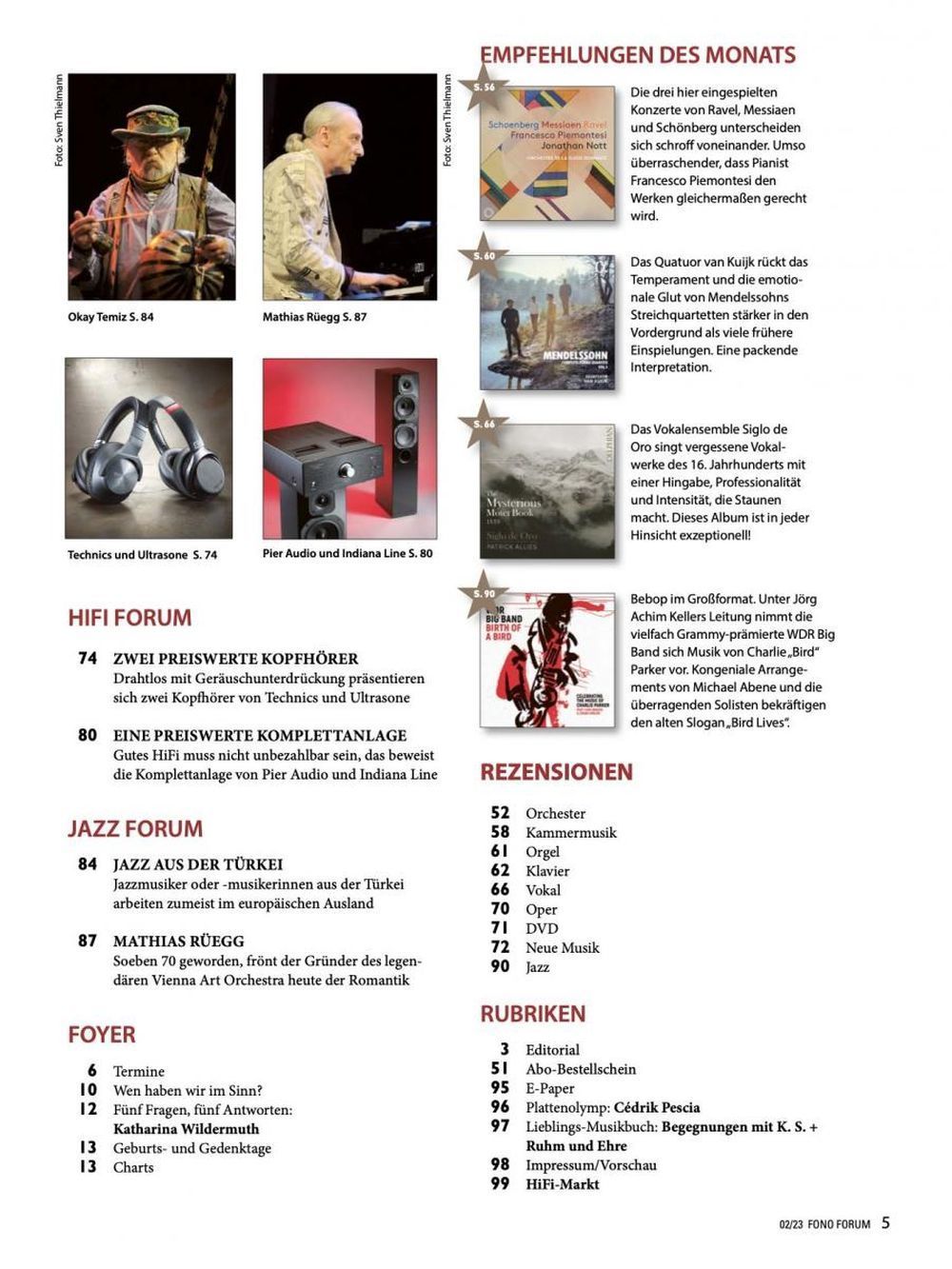 Fono Forum Magazin Deutschland 2023-02 Raphaela Gromes Julia Bullock Vaclav Luks