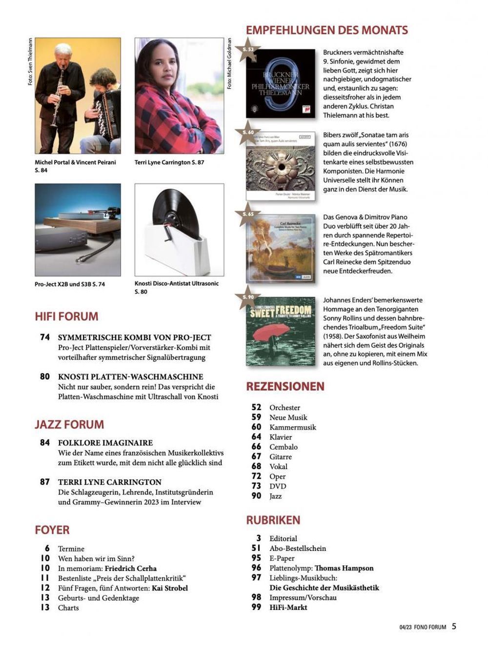 Fono Forum Magasin Tyskland 2023-04 – Fazıl Say Patricia Kopatchinskaja Rahel Rilling – Originaludgave
