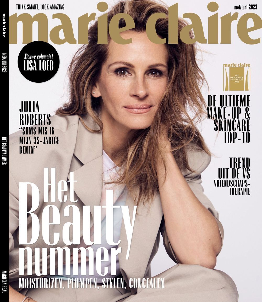 Marie Claire Tijdschrift Nederland 2023-05+06 Julia Roberts Originele uitgave