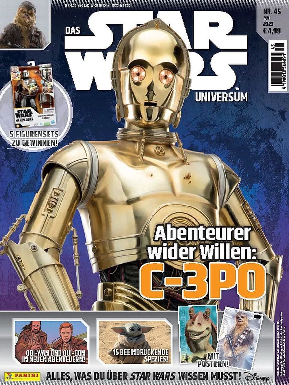 Star Wars Universum Magasin Tyskland 2022 #45 C-3PO Originaludgave + Gave