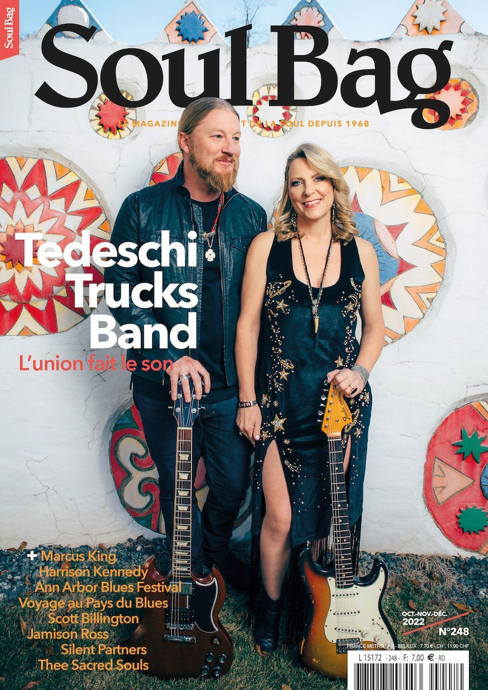Soul Bag Lehti Ranska 2022 #248 Tedeschi Trucks Band Marcus King Alkuperäinen painos