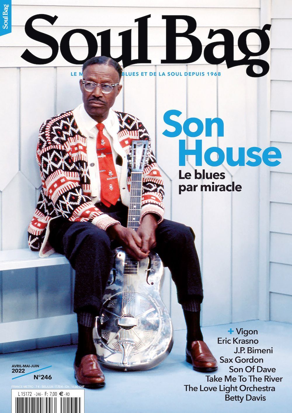 Soul Bag Magasin Frankrike 2022 #246 Son House Eric Krasno Son Of Dave Originalutgåva