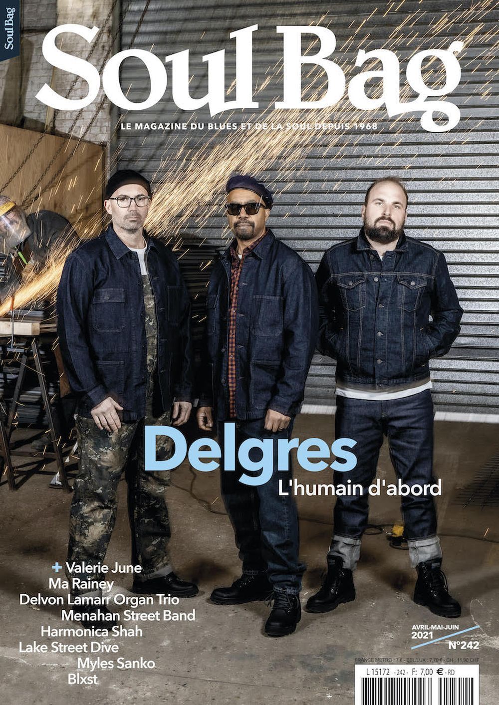 Soul Bag Lehti Ranska 2021 #242 Delgres Valerie June Harmonica Shah Delvon Lamarr Alkuperäinen painos
