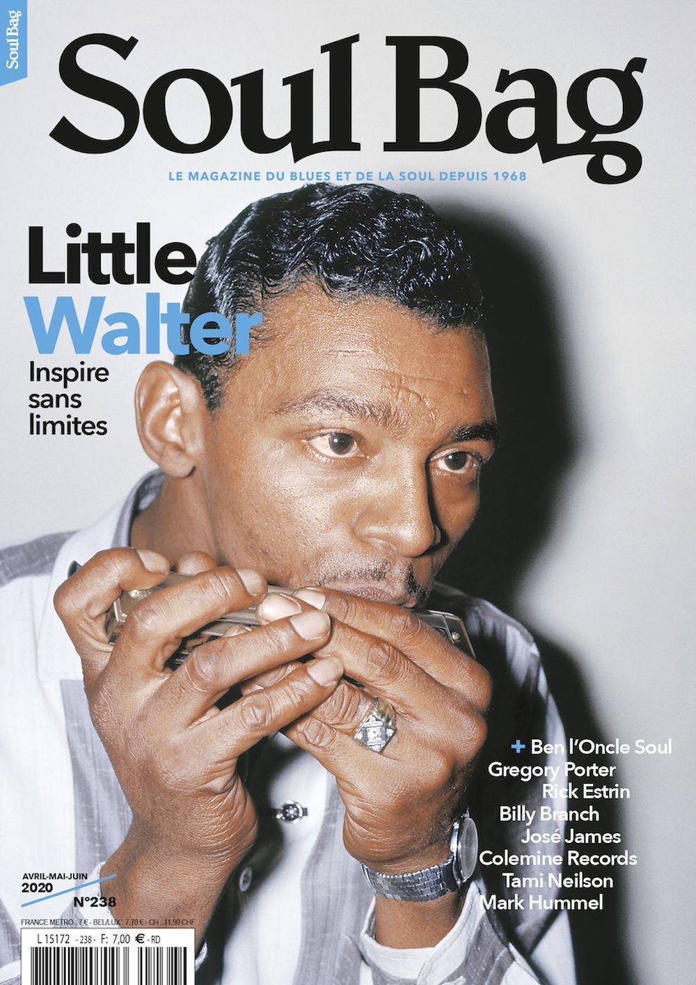 Soul Bag Magazin Frankreich 2020 #238 Little Walter Rick Estrin Billy Branch Jose James