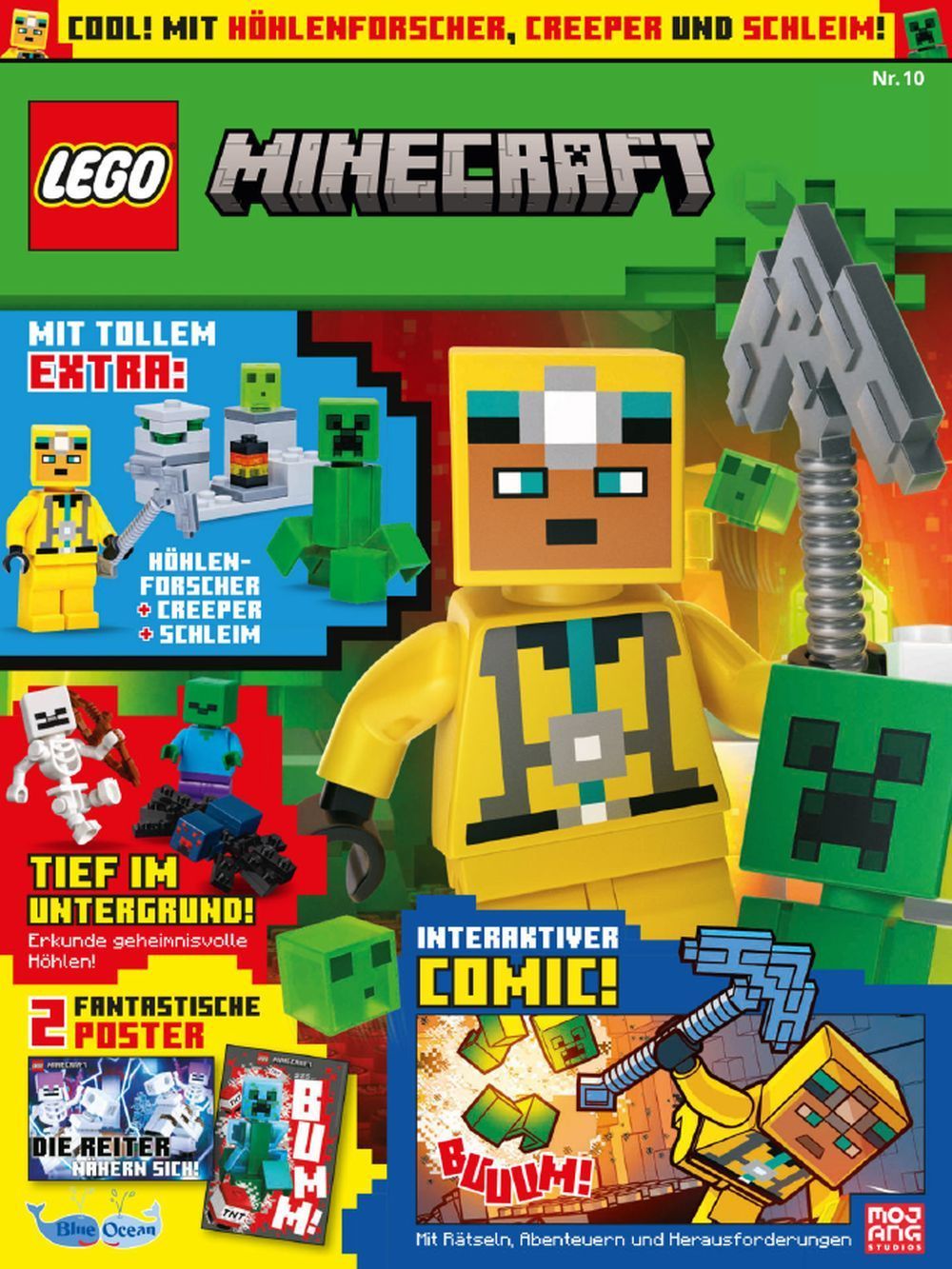 Lego Minecraft Tijdschrift Duitsland 2023 #10 Originele uitgave + Cadeau